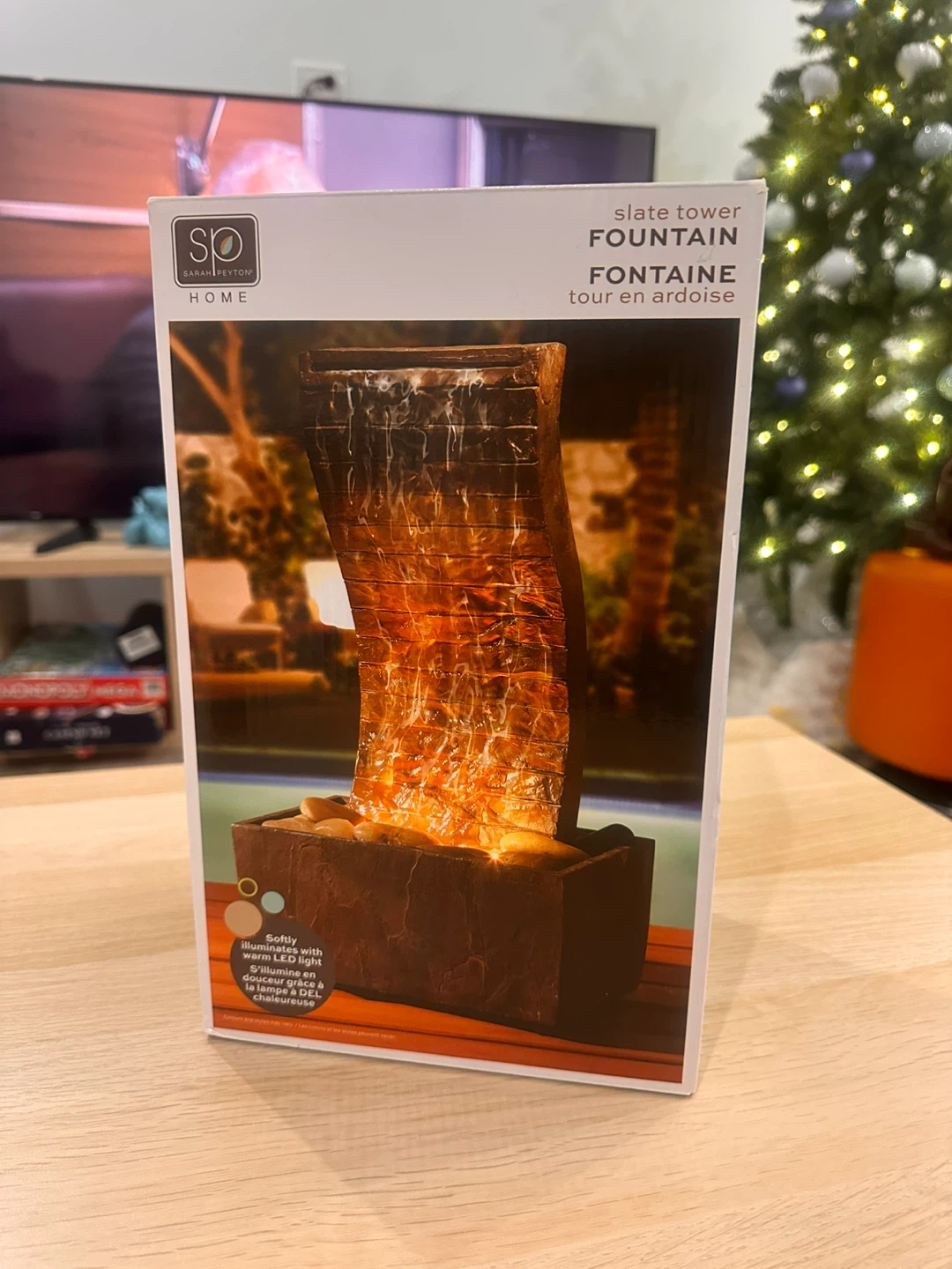 Sarah Peyton Slate Tower Fountain - New in Box!