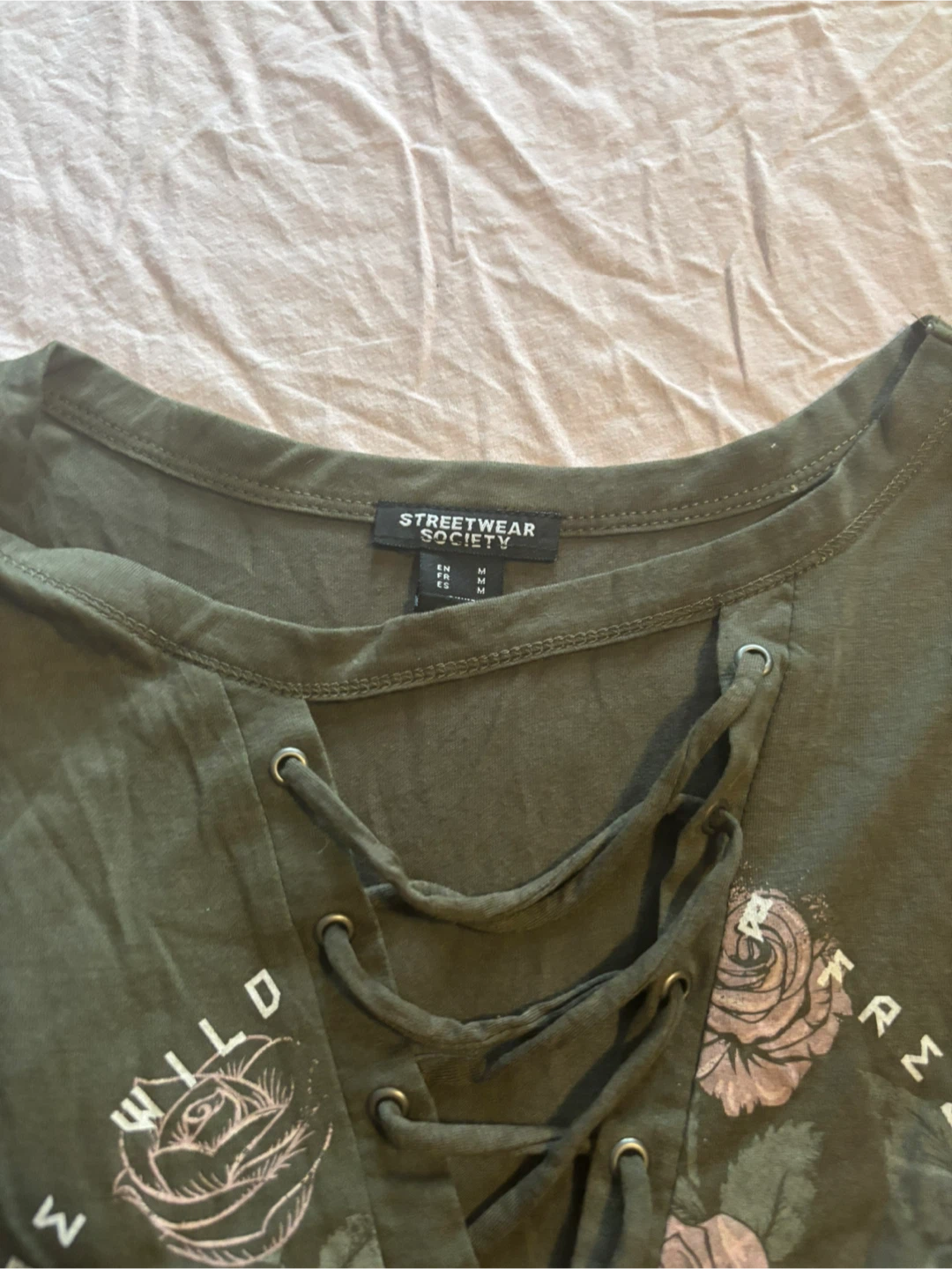 Streetwear Society Olive Green T-Shirt - Size M - photo 2