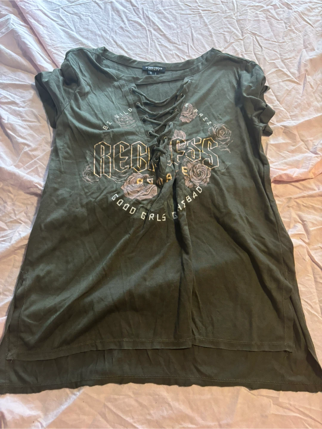 Streetwear Society Olive Green T-Shirt - Size M
