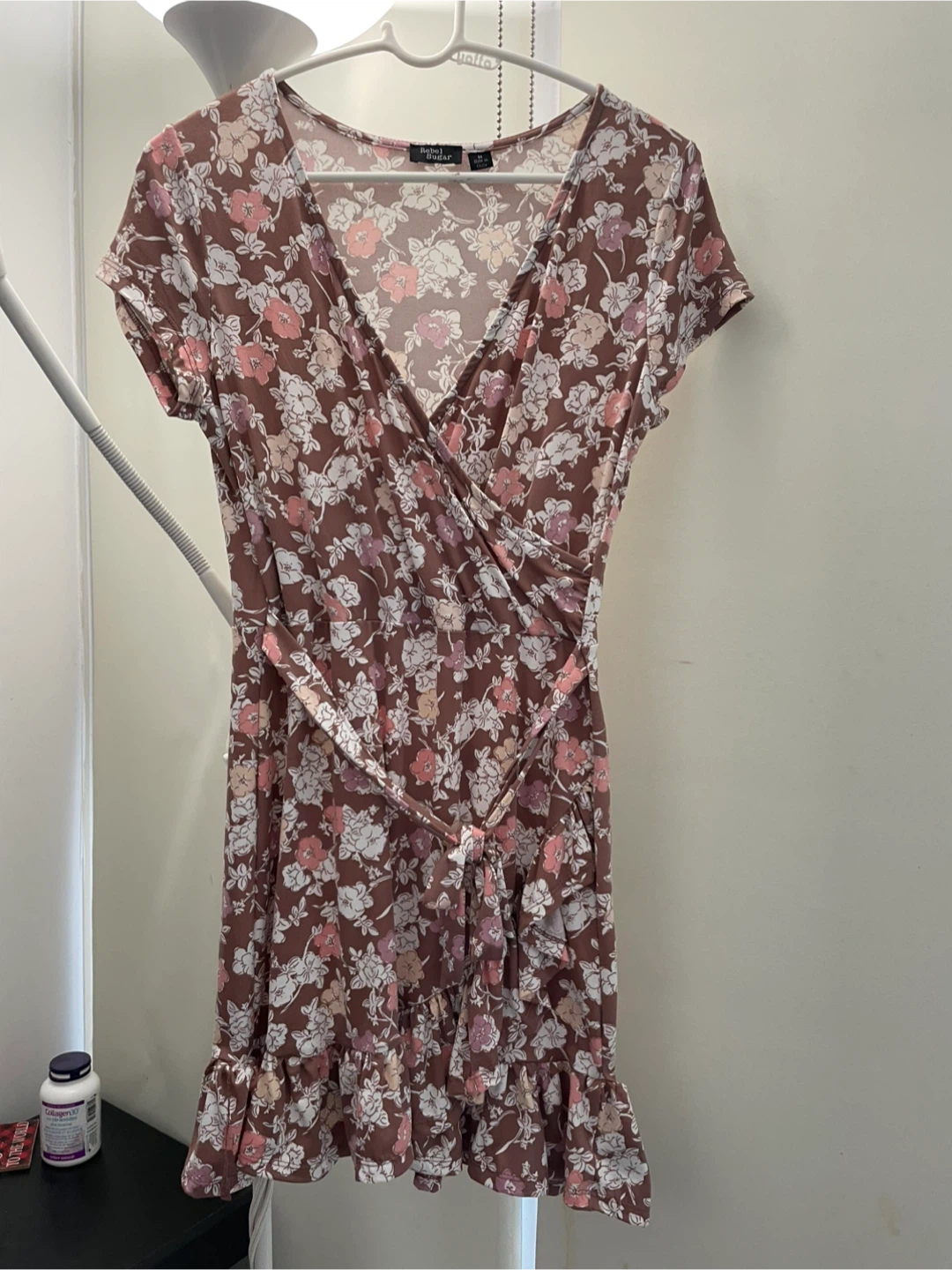 Floral Wrap Dress - Size M - photo 3
