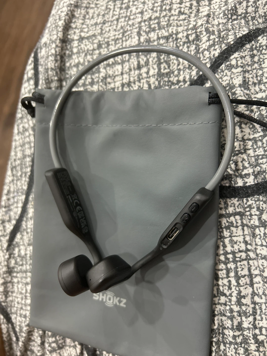 Shokz OpenMove Bone Conduction Headphones - Grey - photo 2