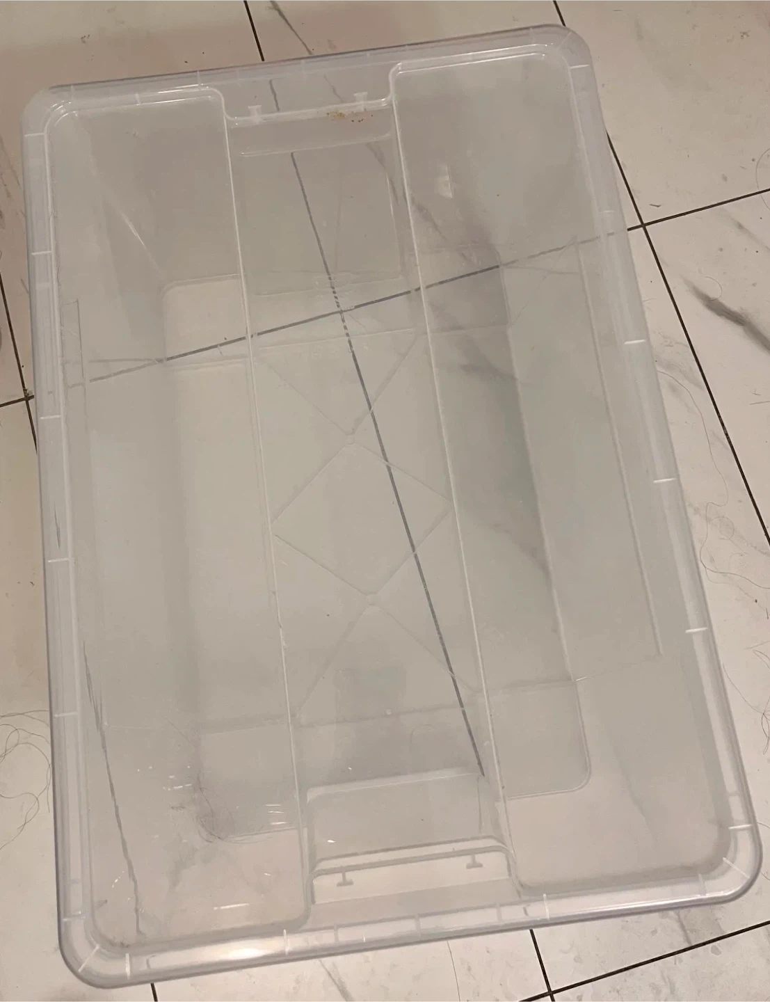 IKEA SAMLA Clear Storage Box and lid 45L