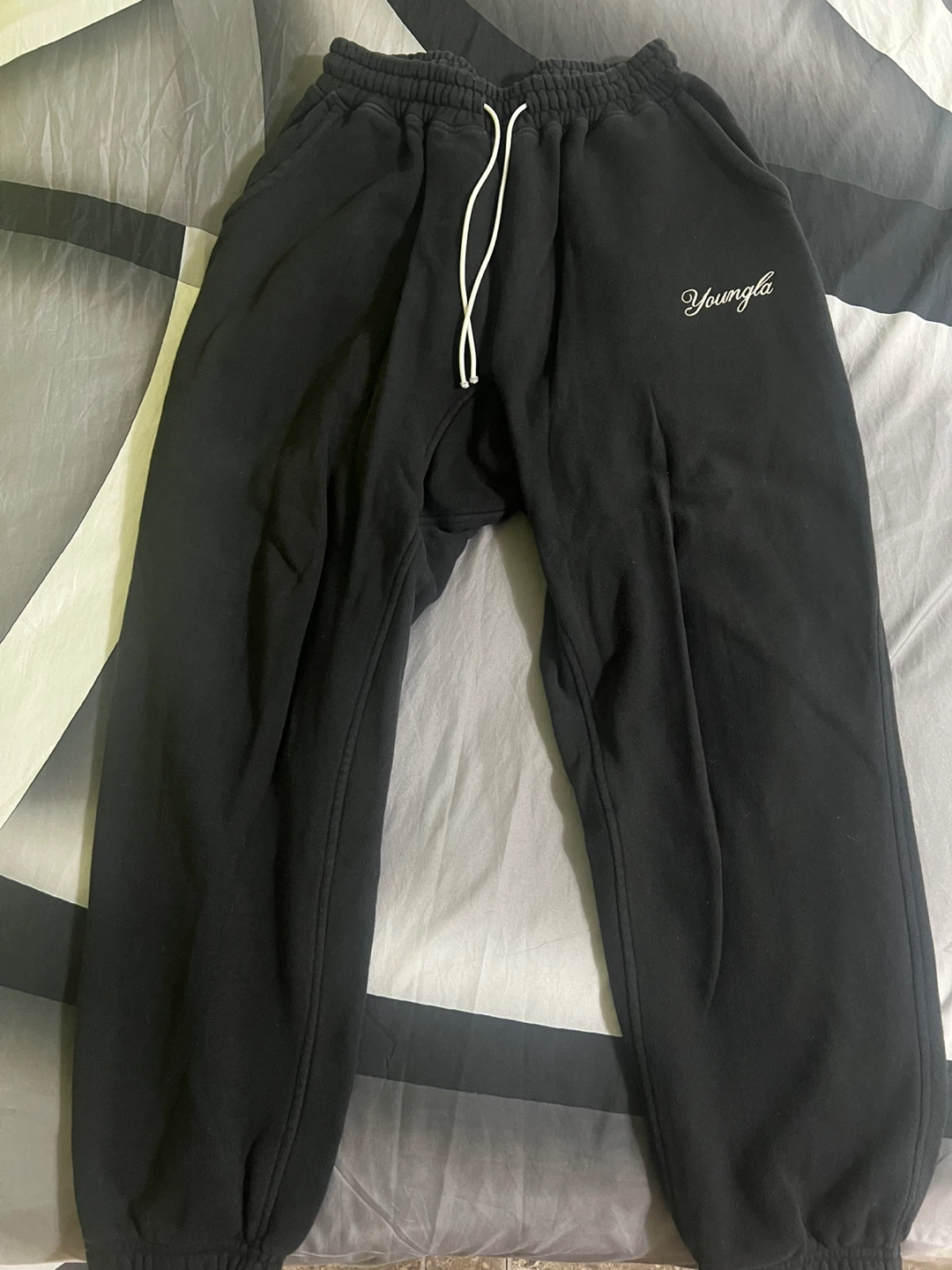 YoungLA Black Sweatpants - Size Large