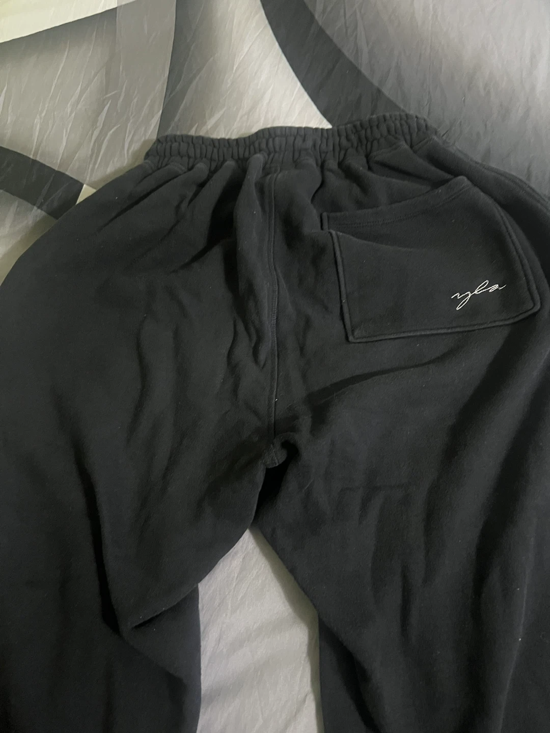 YoungLA Black Sweatpants - Size Large - photo 2