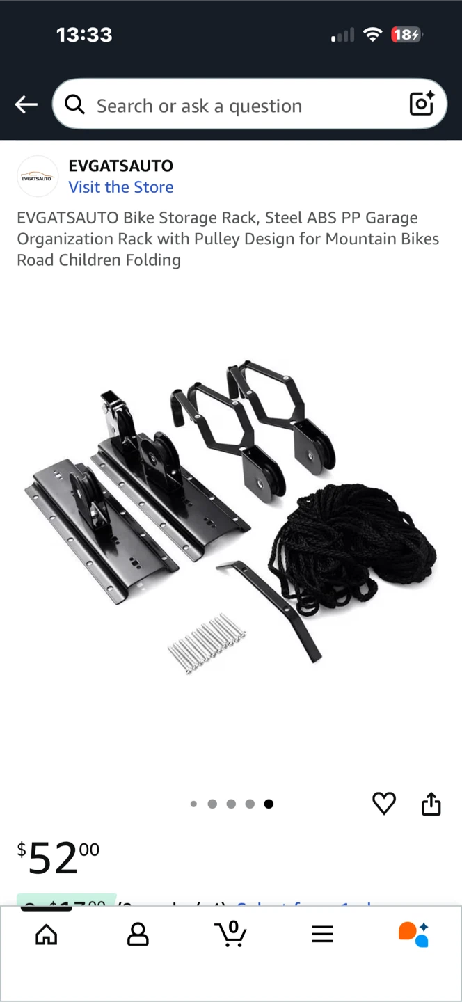 EVGATSAUTO Bike Storage Rack