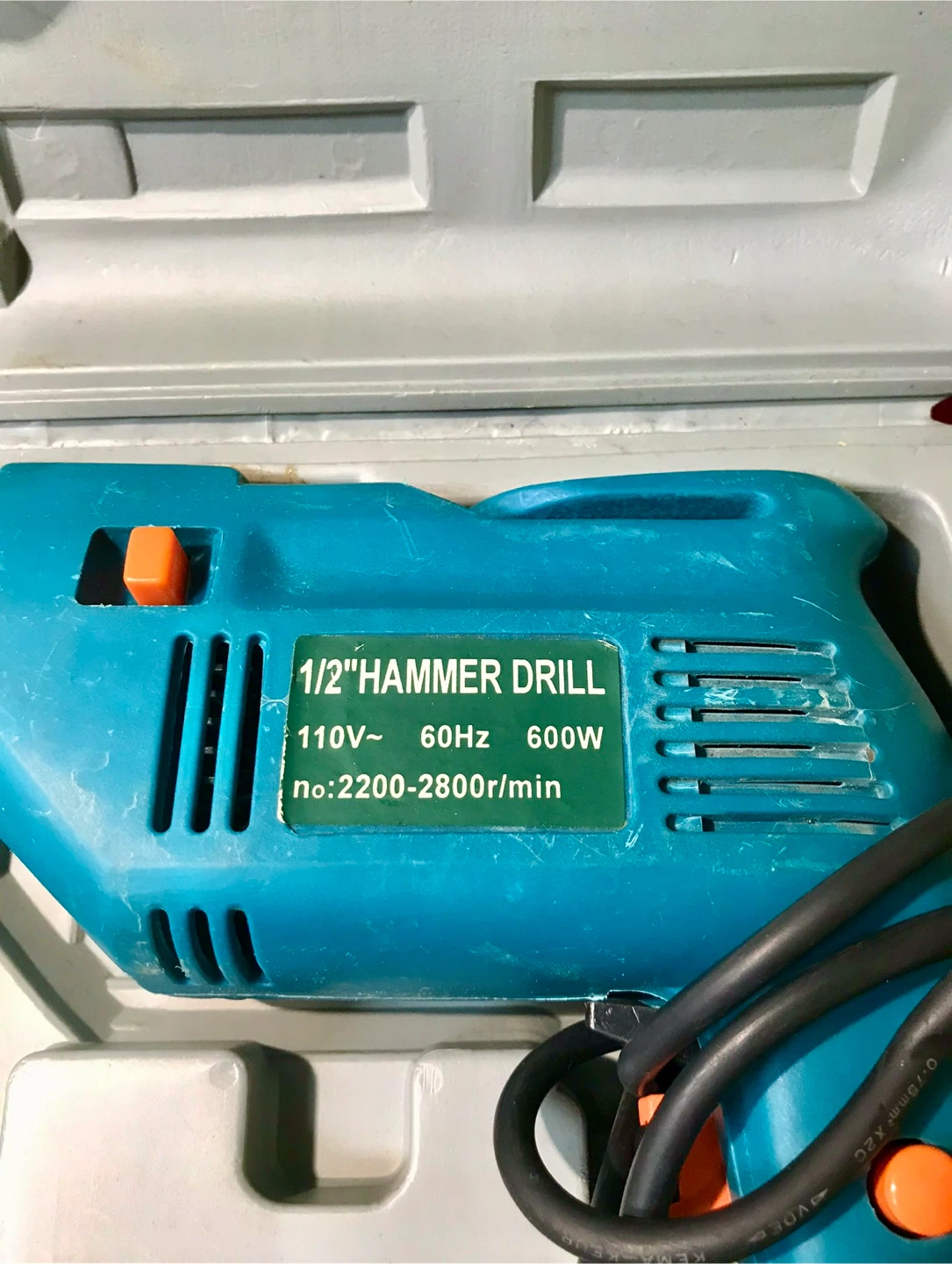 1/2" Hammer Drill with Case & Accessories - photo 2