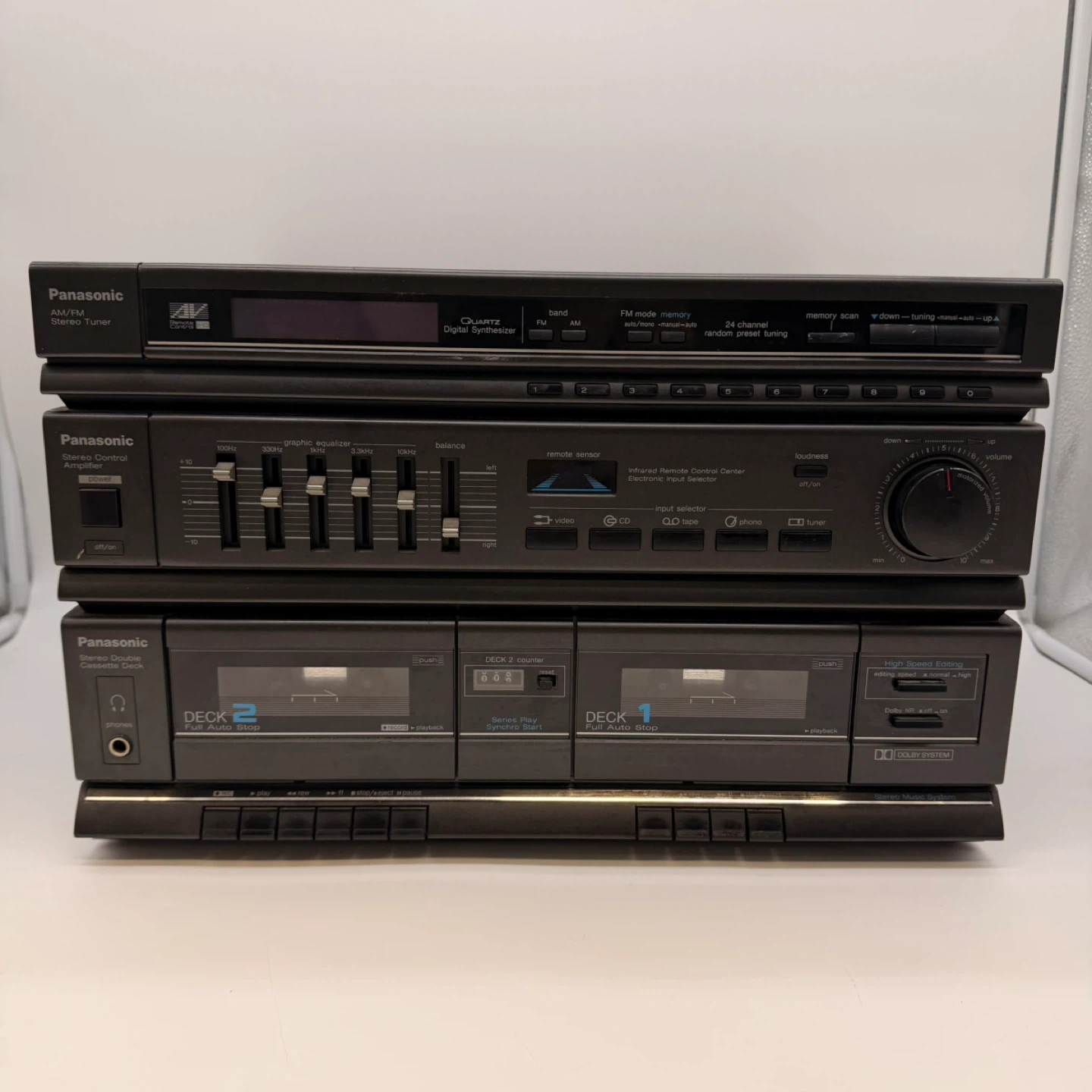 Panasonic SA-H50 Vintage Stereo System/Dual Cassette AM/FM