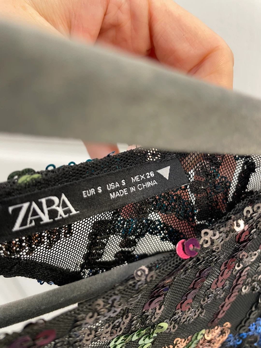 Zara multicoloured backless embellished dress size small - photo 4