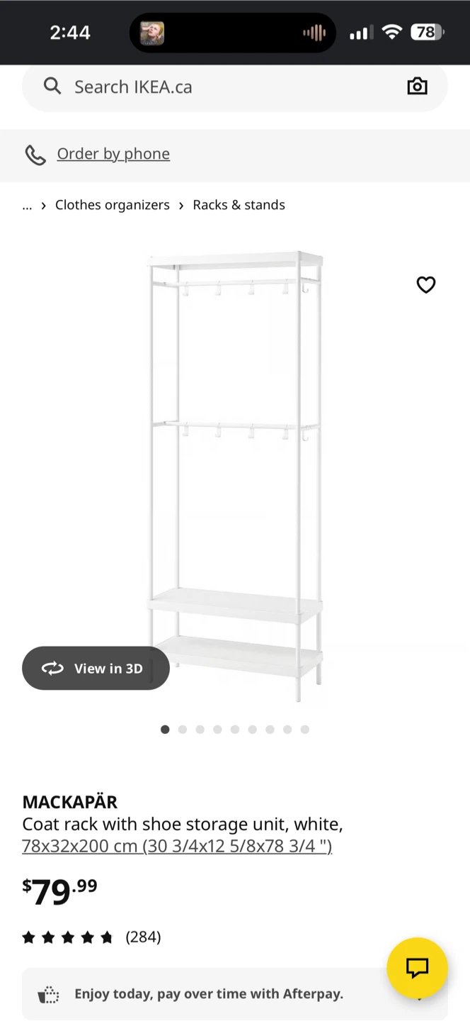 IKEA MACKAPÄR Coat Rack with Shoe Storage