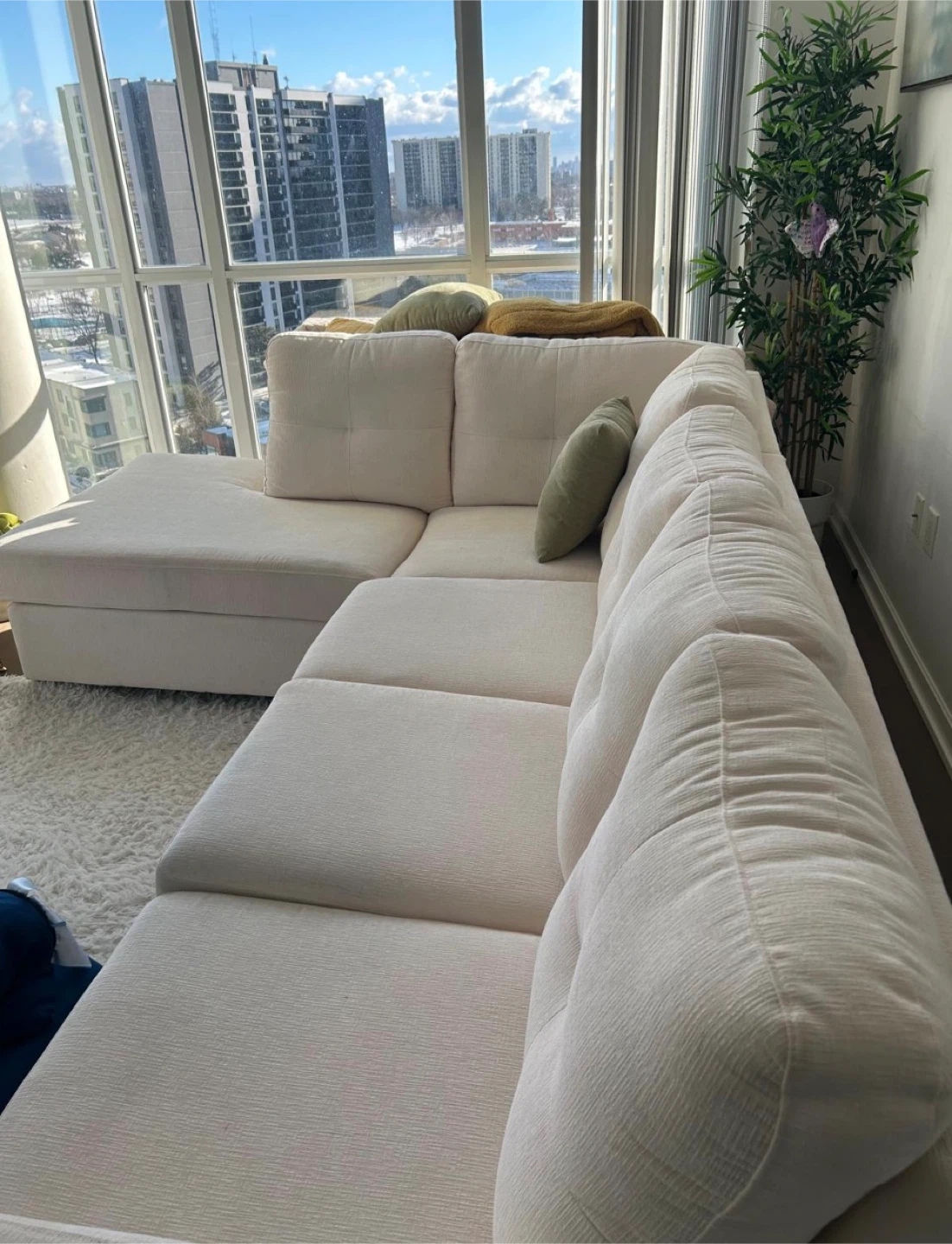 Off-White Sectional Sofa