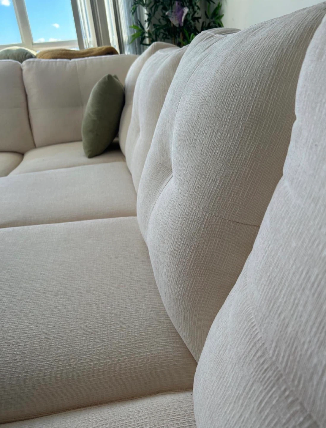Off-White Sectional Sofa - photo 4