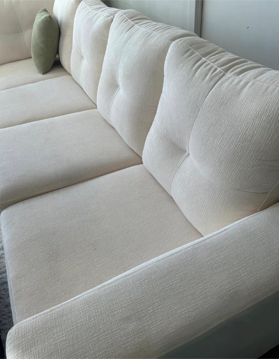 Off-White Sectional Sofa - photo 2