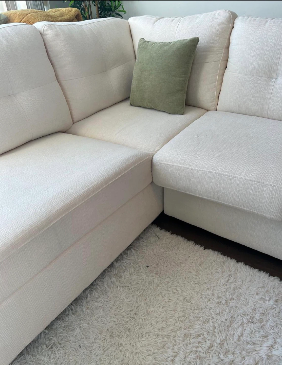 Off-White Sectional Sofa - photo 5