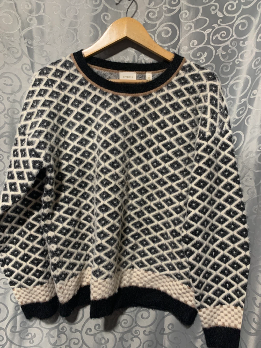 Cyrus Patterned Sweater - Size S - photo 2