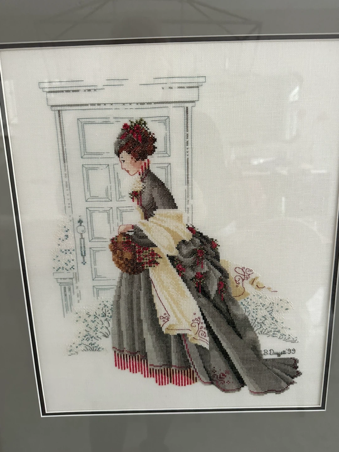 Framed Cross Stitch Art - 20 x 20 inches - photo 3