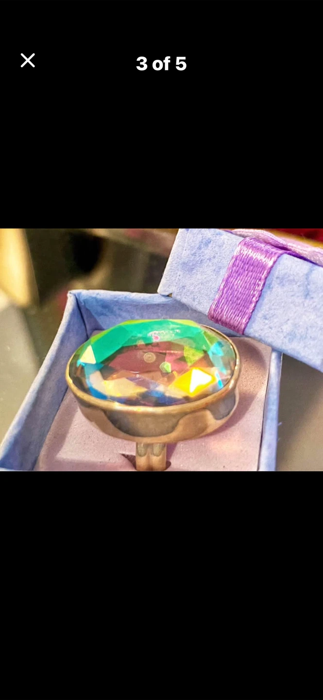 🔮20-Carat Mystic Topaz SS Ring - photo 3