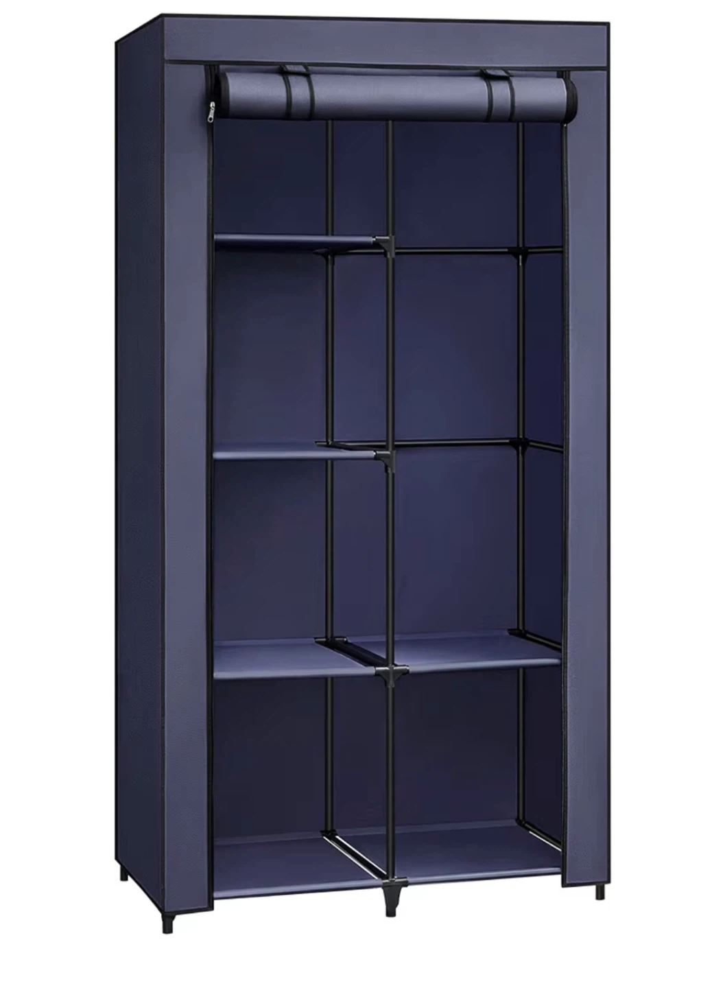Portable Wardrobe Closet - Black - photo 2