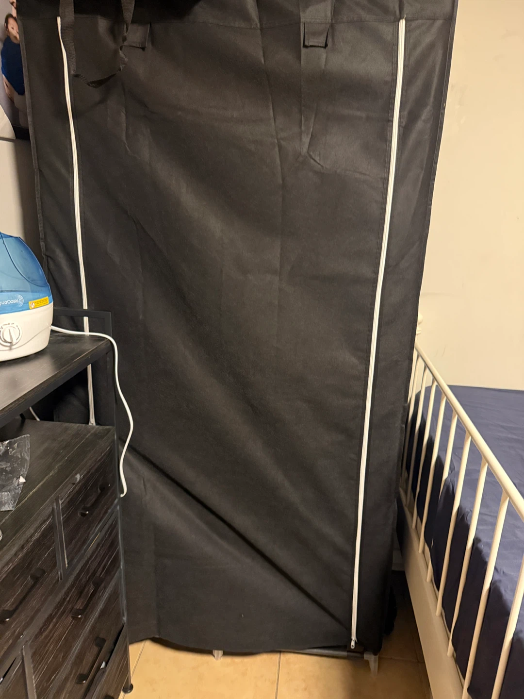Portable Wardrobe Closet - Black - photo 4