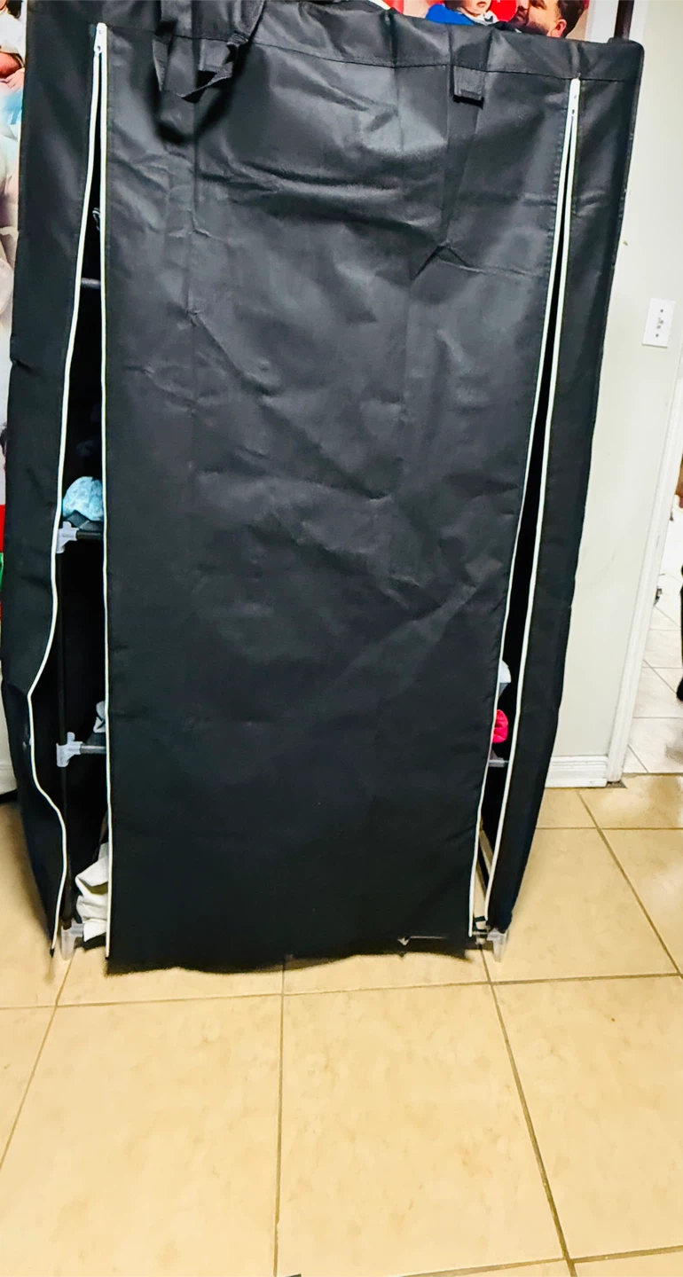 Portable Wardrobe Closet - Black - photo 3