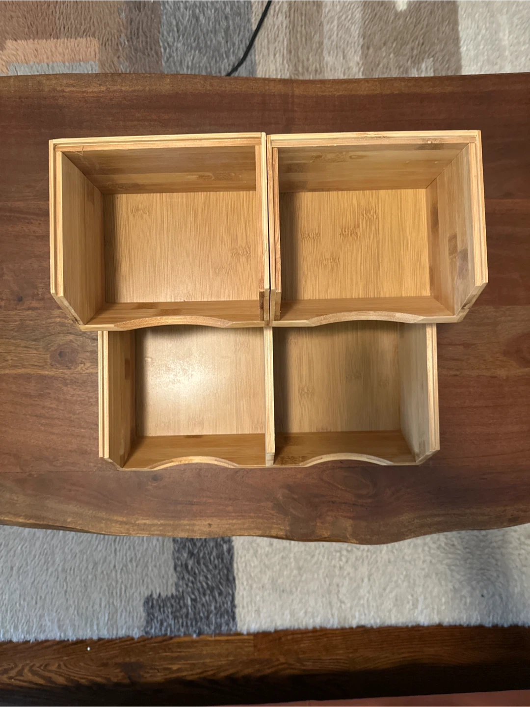 Bamboo Stackable Organizer - photo 2