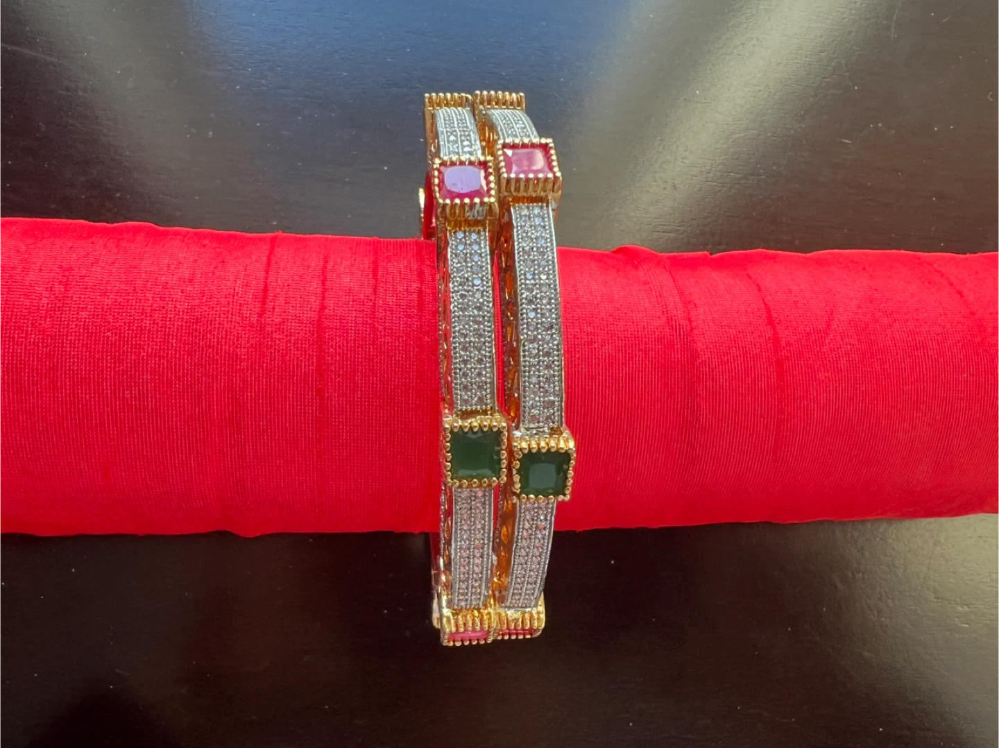 Bangle Set with Gemstones - photo 3