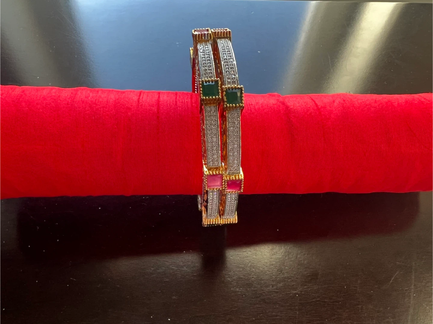Bangle Set with Gemstones - photo 2