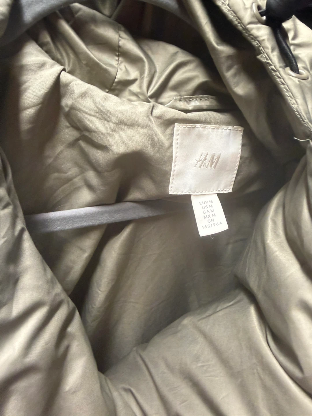 H&M Olive Green Puffer Jacket - Size M - photo 3