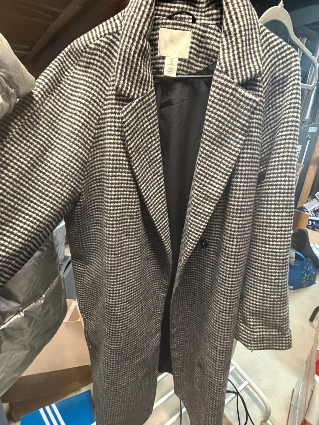 H&M Houndstooth Coat - Size M