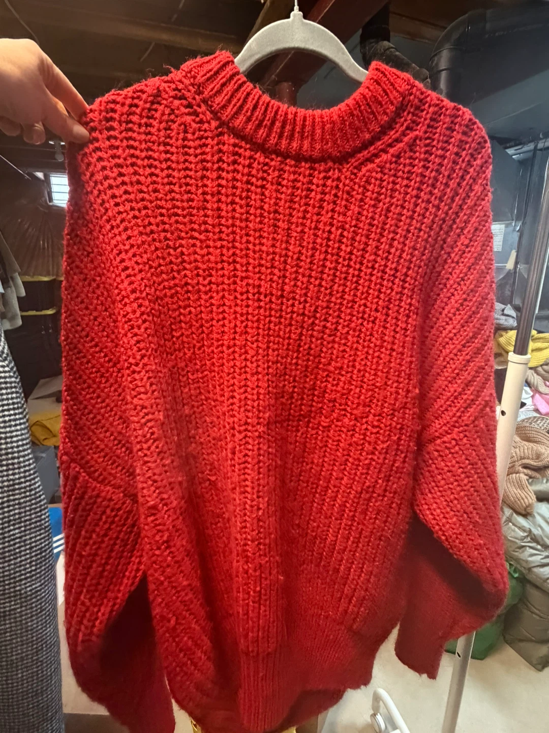 Red Knit Sweater