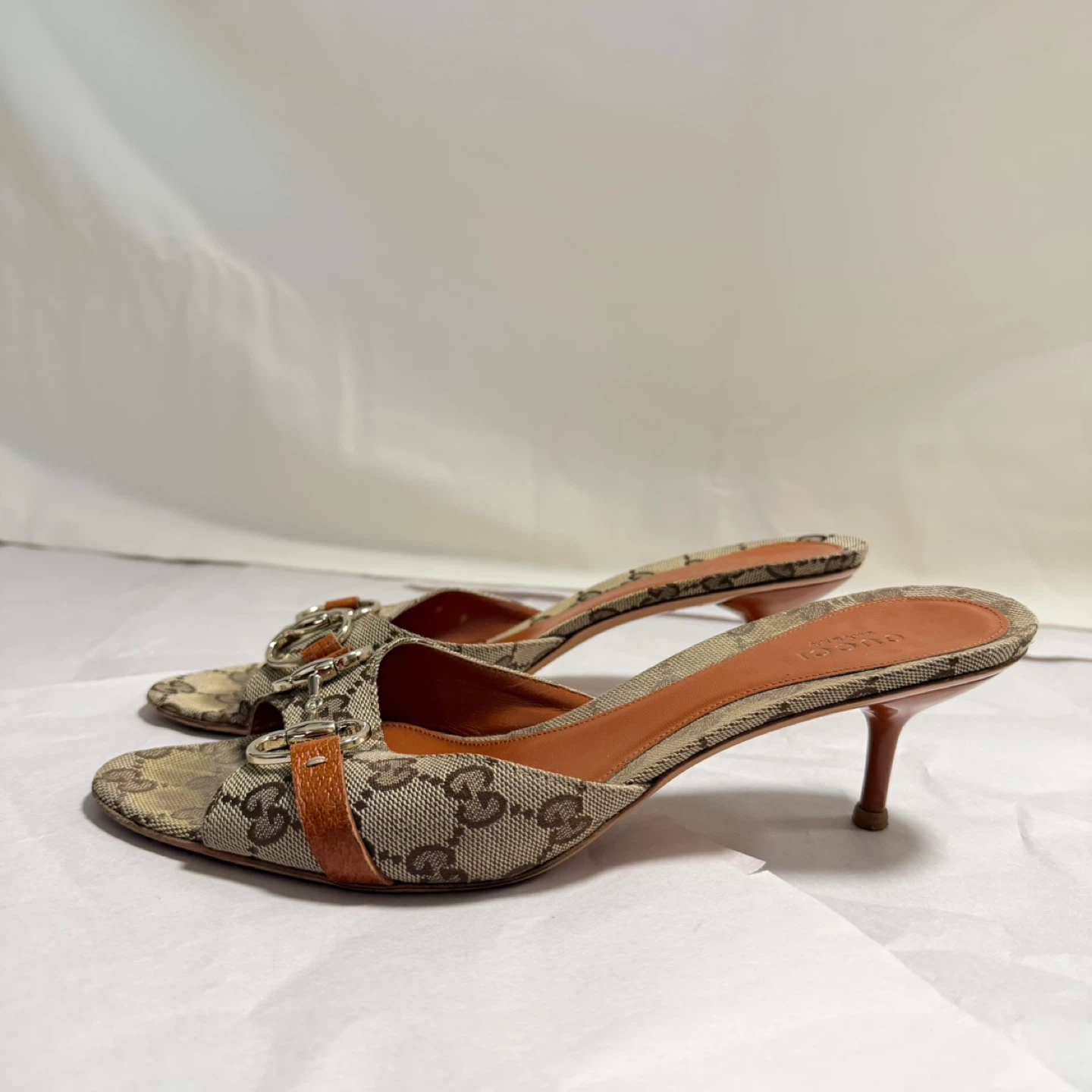 Gucci Mules with Horsebit Detail (Size 9)