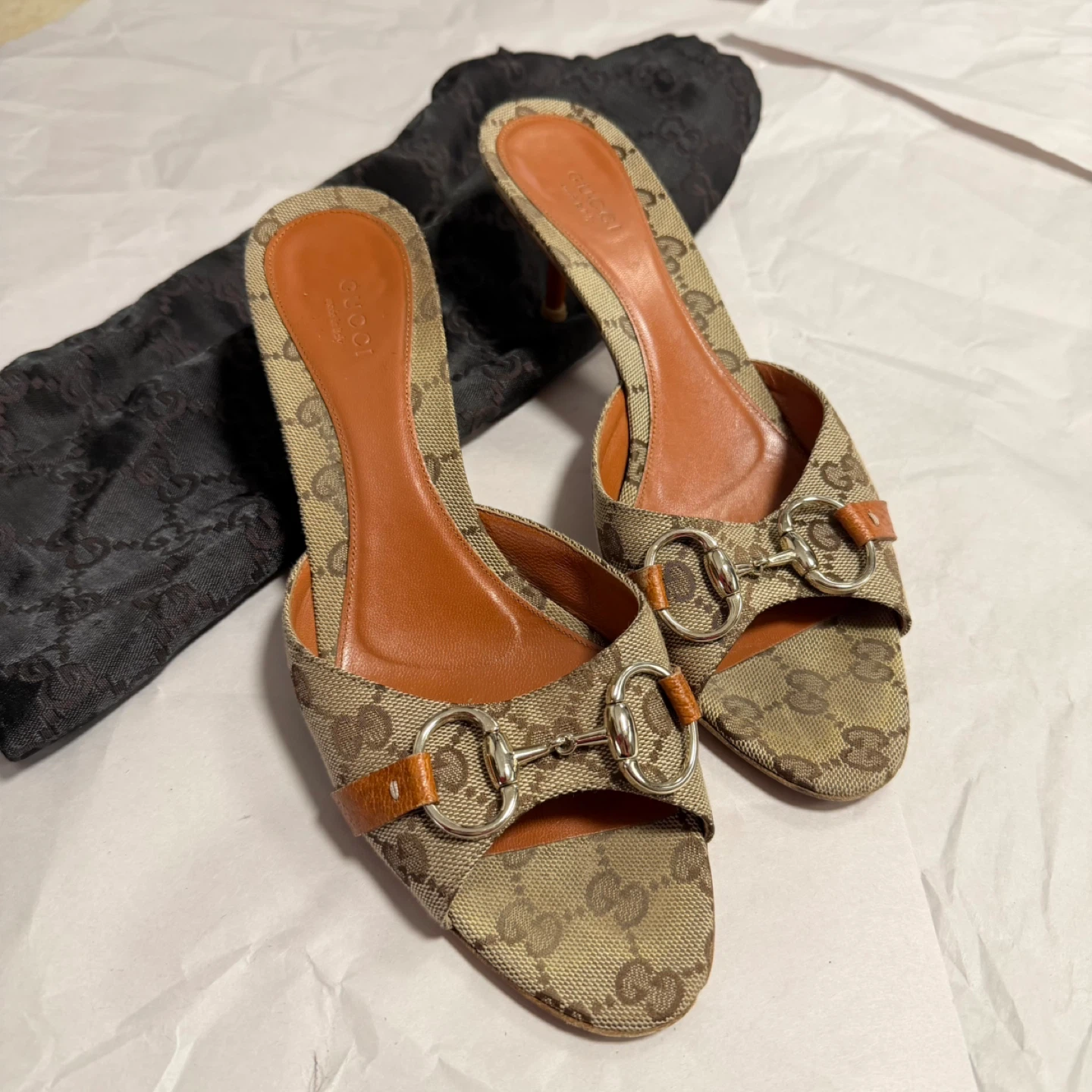 Gucci Mules with Horsebit Detail (Size 9) - photo 4