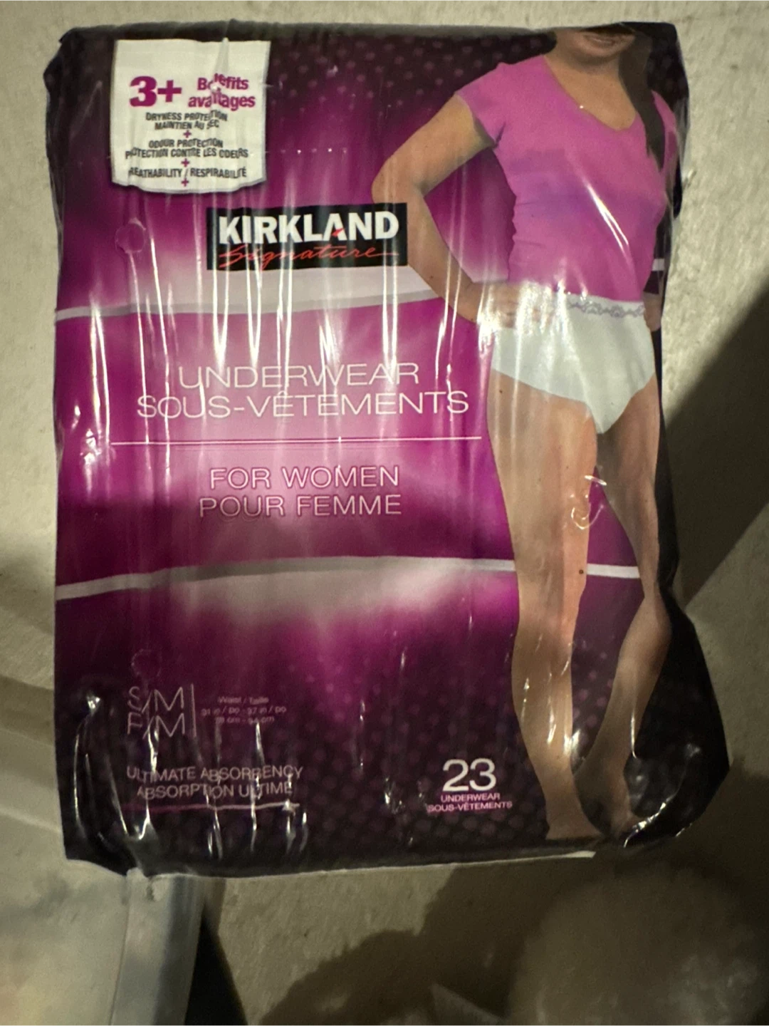 Kirkland Signature Underwear - Women's S/M - 23 pack