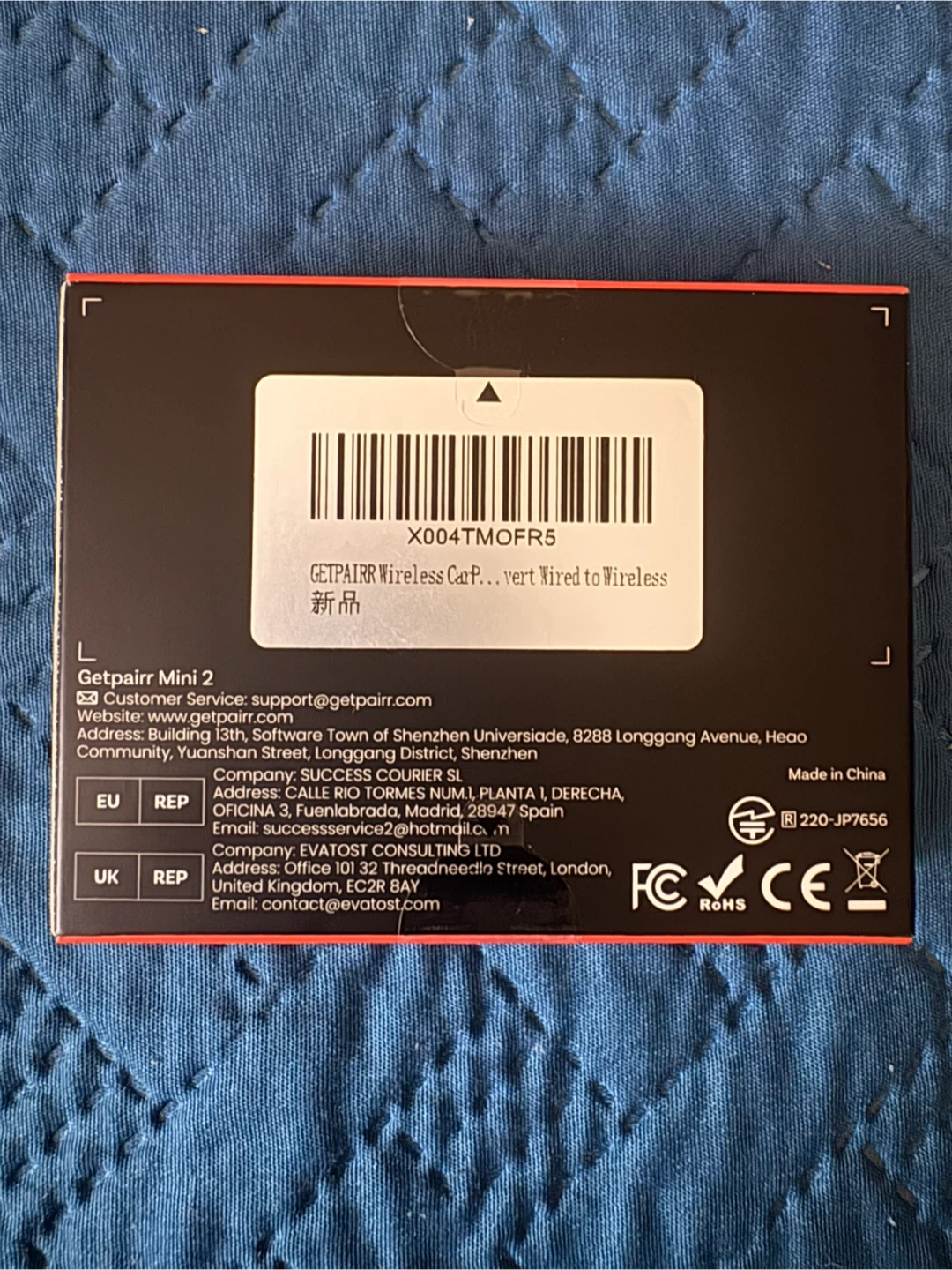 New GetPairr Mini 2 Wireless CarPlay & Android Auto Adapter - photo 2