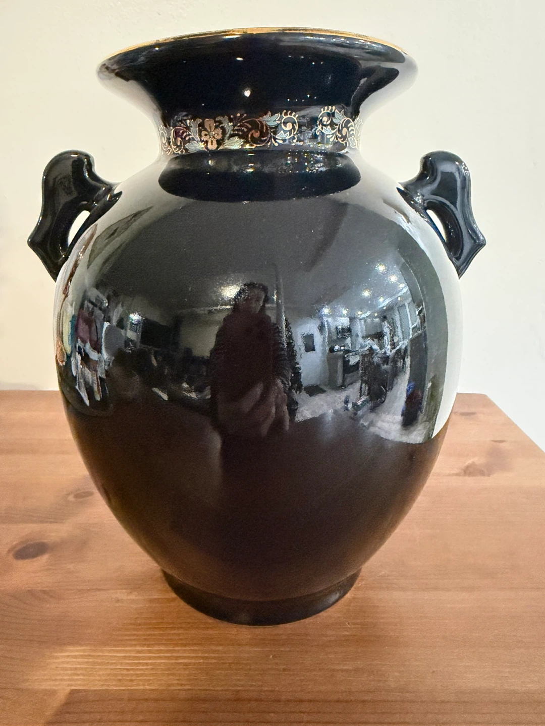 Fine  Japan Black Floral Vase - photo 2