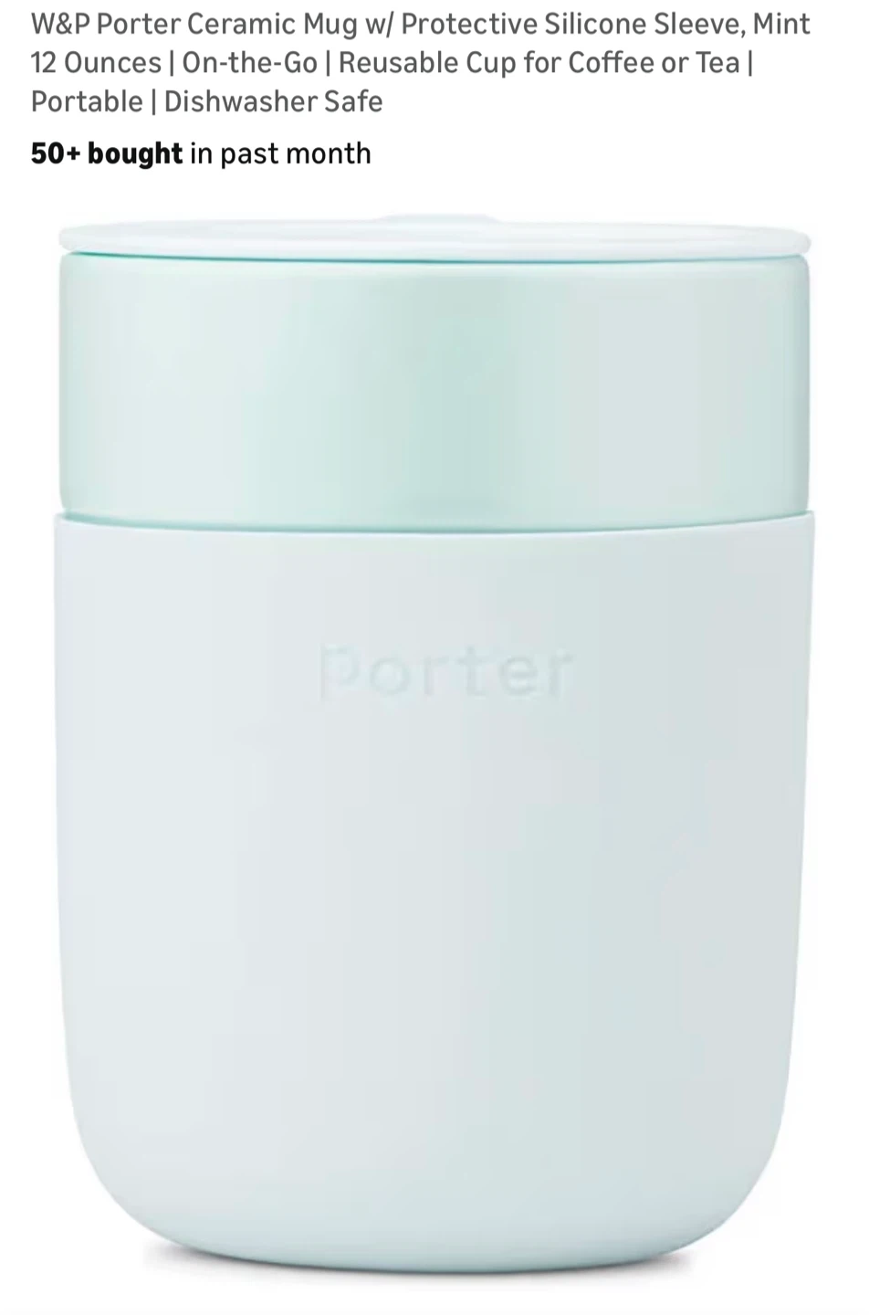 W&P Porter Ceramic Mug - Mint, 12 oz