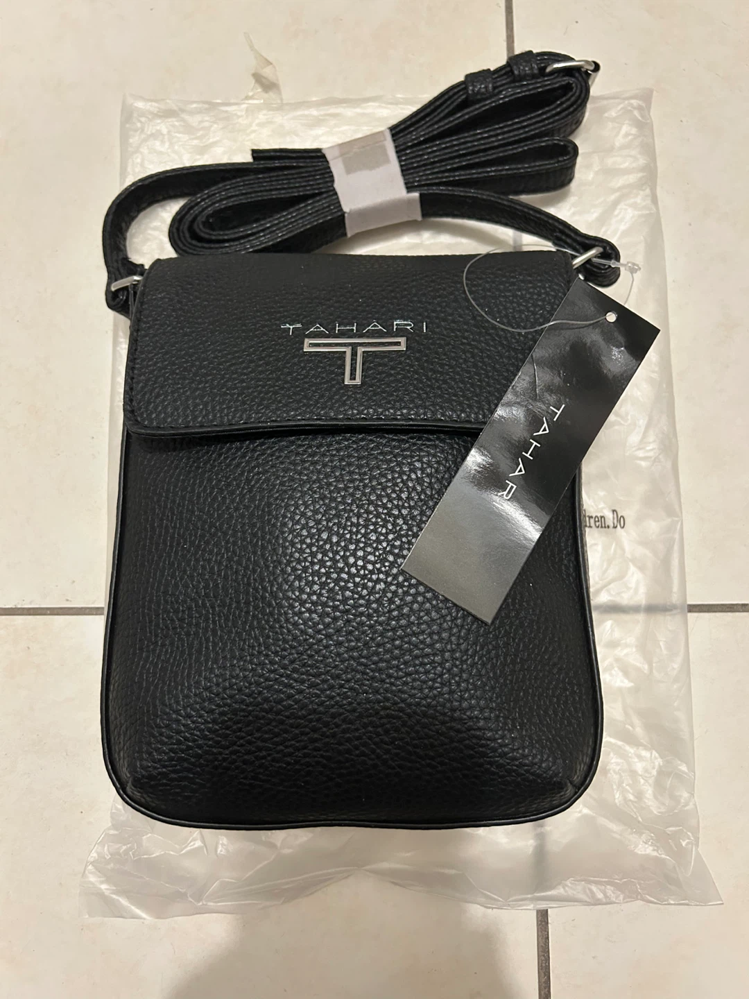 Tahari Black Crossbody Bag - New with Tags!