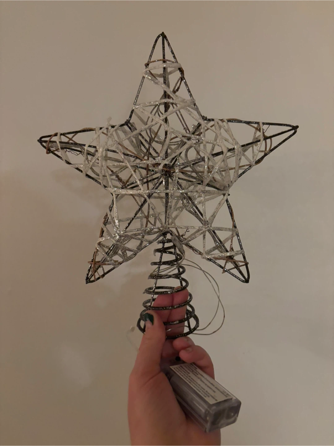 Rustic Star Christmas Tree Topper - Silver - photo 3