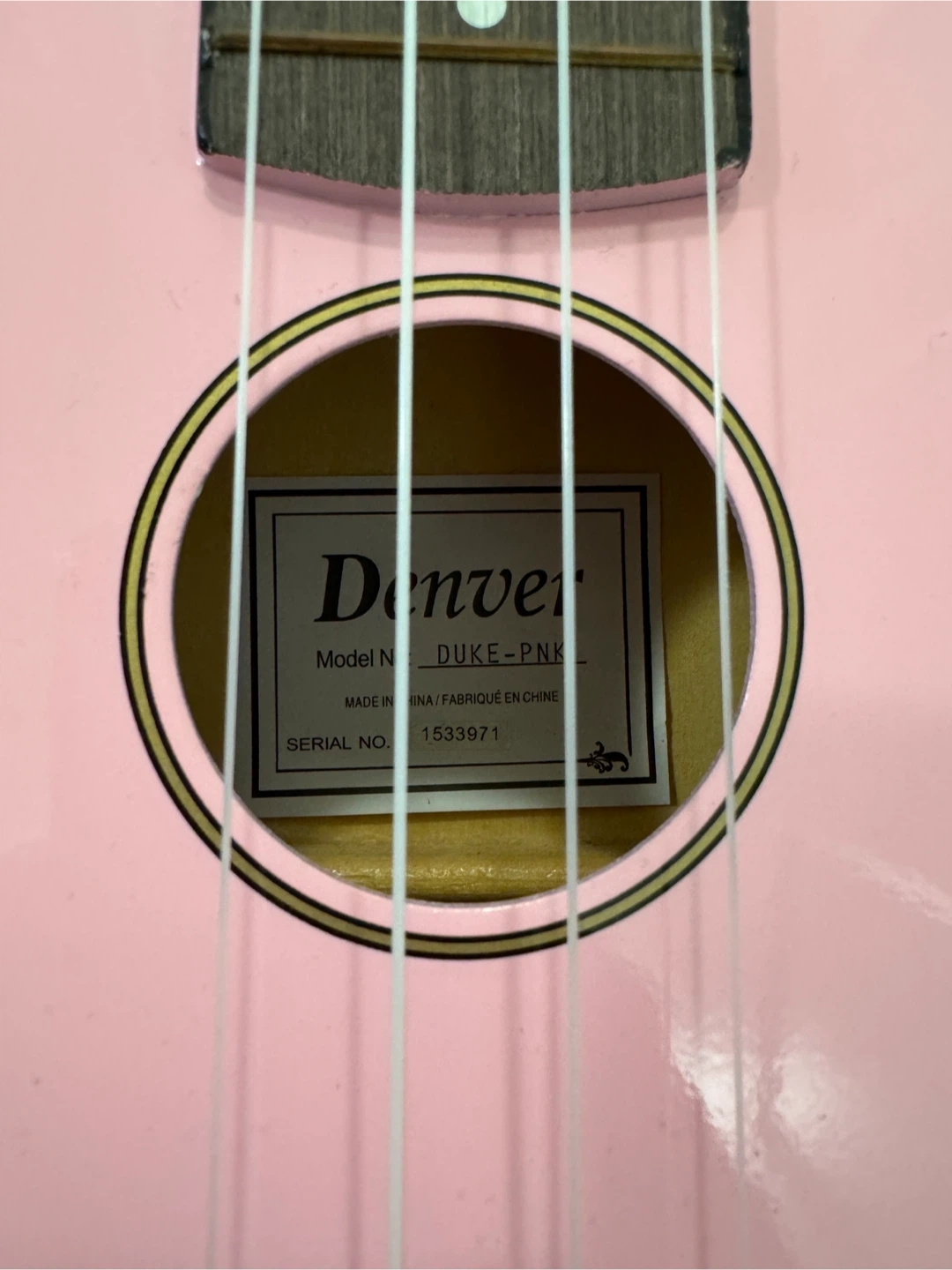 Denver DUKE-PNK Pink Ukulele with Case - photo 2