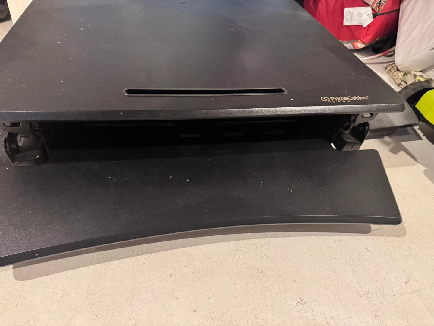 PrimeCables Adjustable Standing Desk Riser - Black