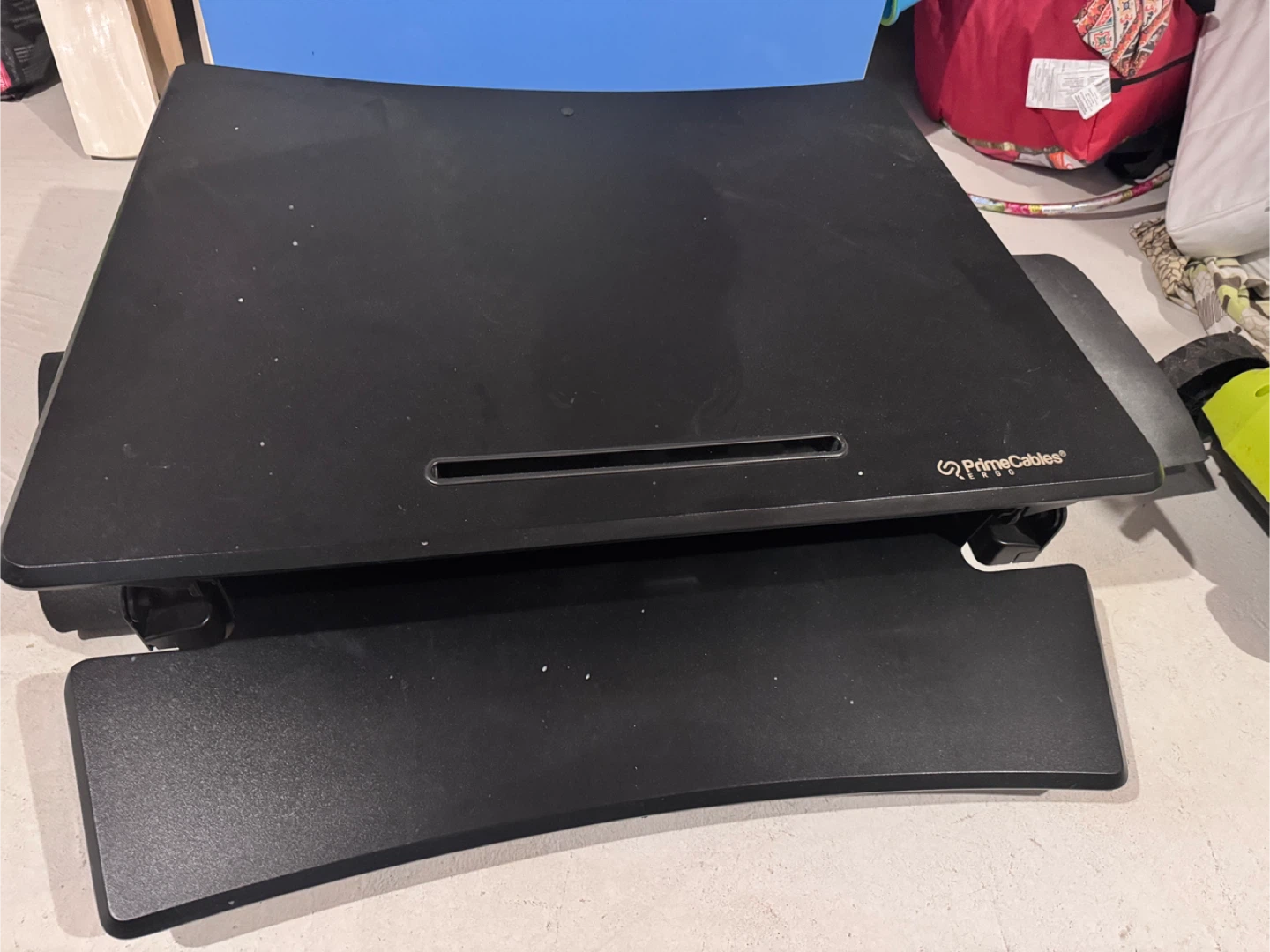 PrimeCables Adjustable Standing Desk Riser - Black - photo 2