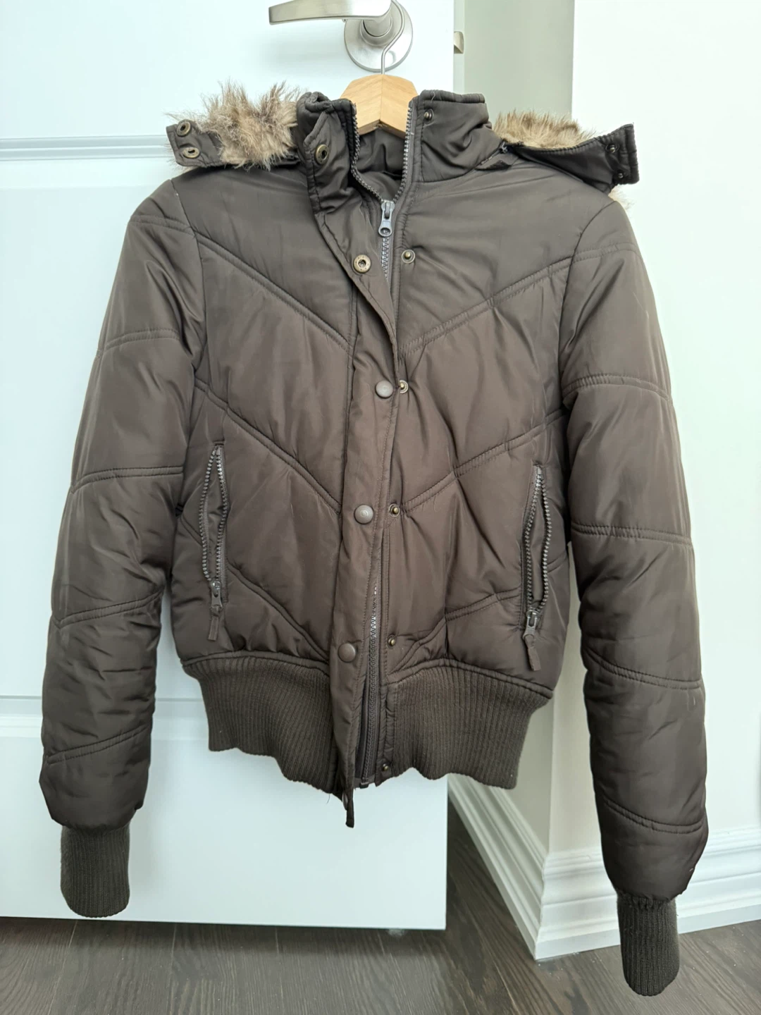 Outerwear Puffer Bomber Jacket - Size Small - photo 2