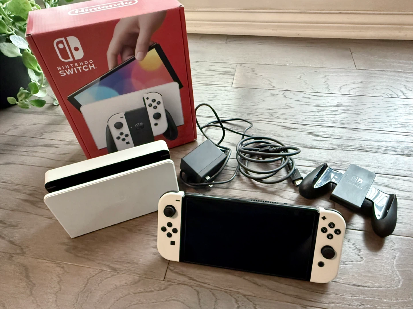Nintendo Switch OLED Console - 64GB White - W/ Extras