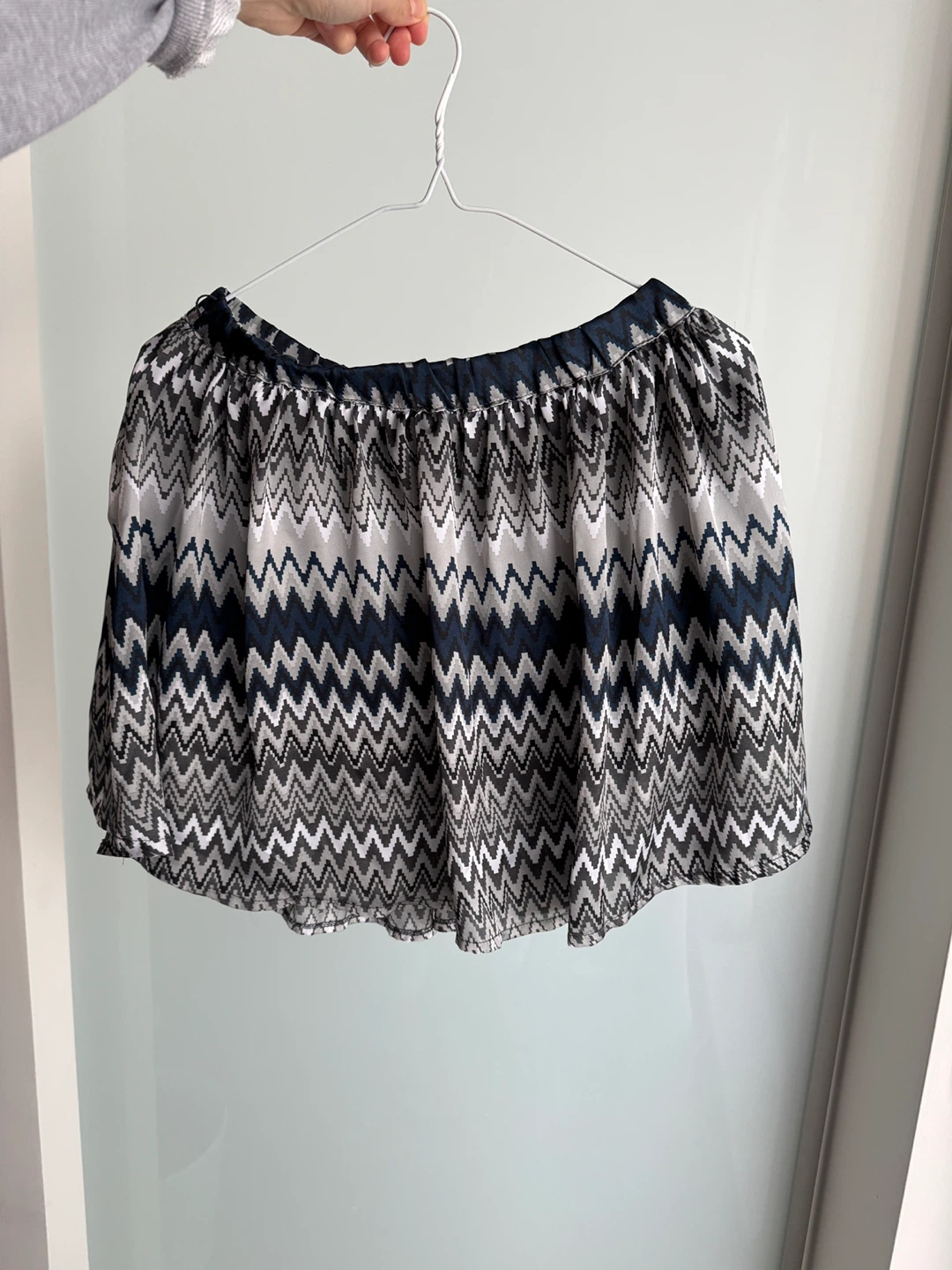 Patterned Mini Skirt