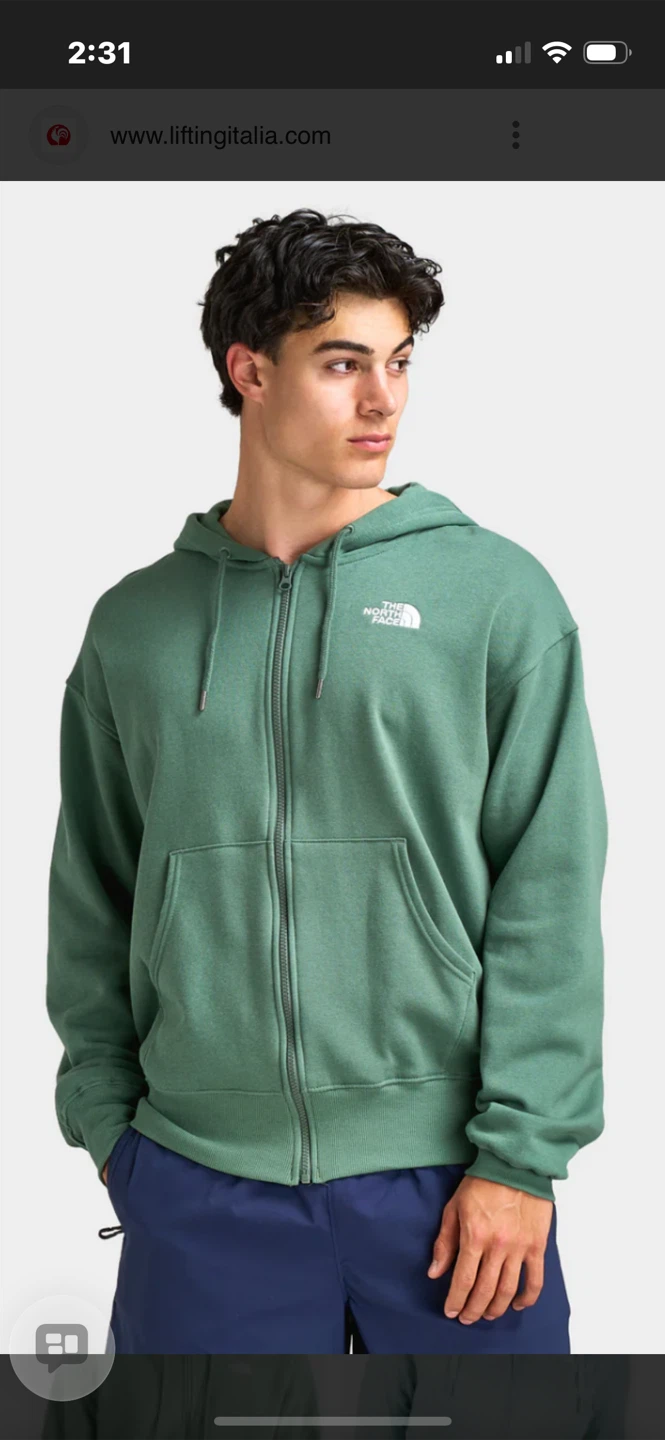 The North Face Full Zip Hoodie - Green