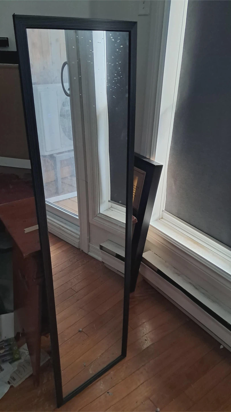 Full Length Black Framed Mirror