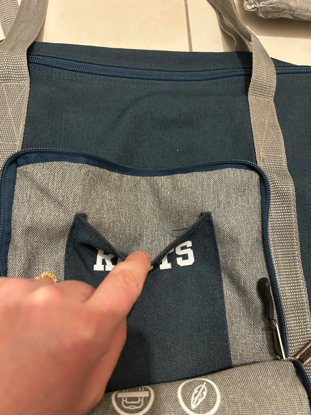 Roots Tote Bag - Blue/Grey - photo 4