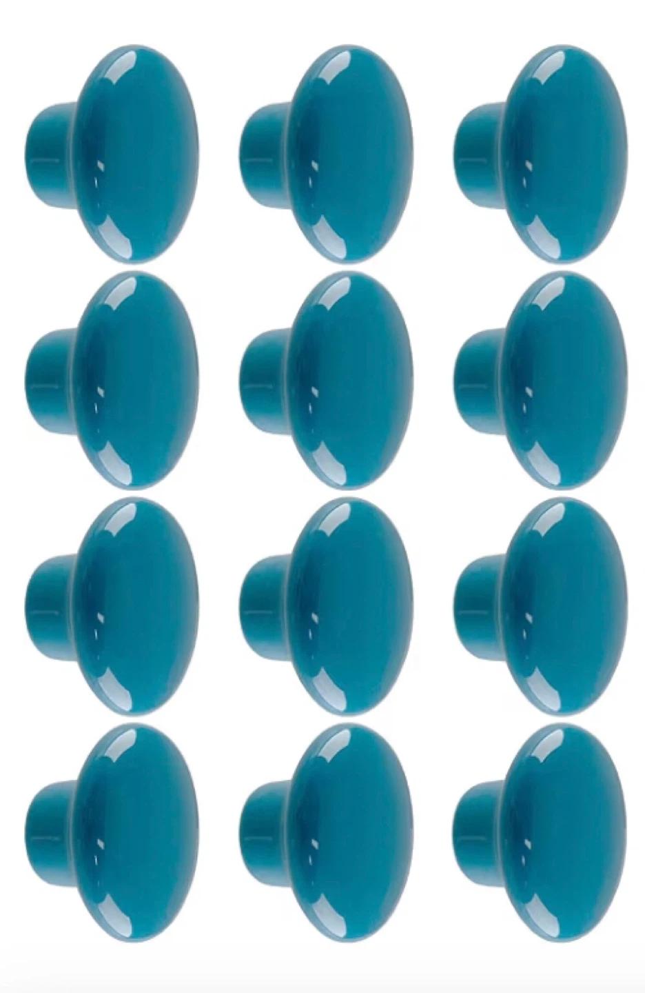 Teal, Yellow, Grey Cabinet Knobs with Screws