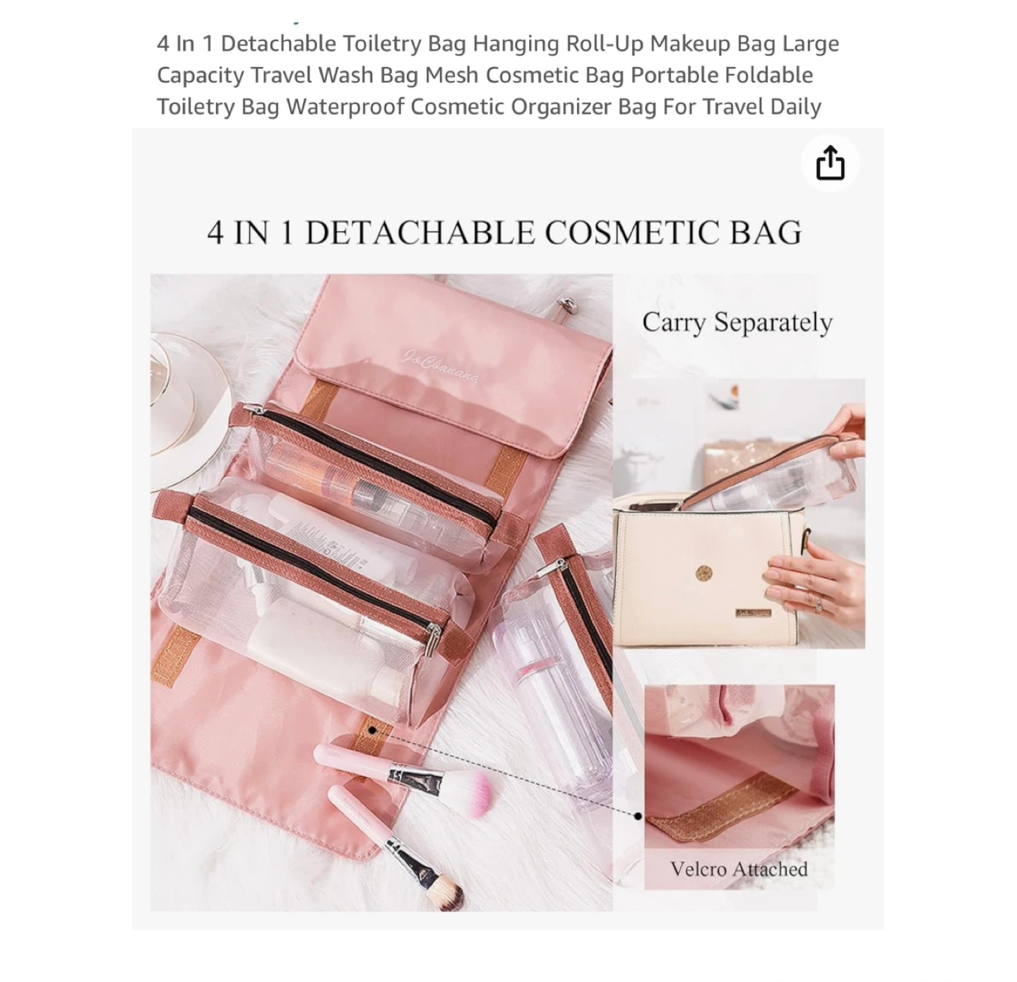 Brand new 4 In 1 Detachable Toiletry Bag Hanging - photo 2
