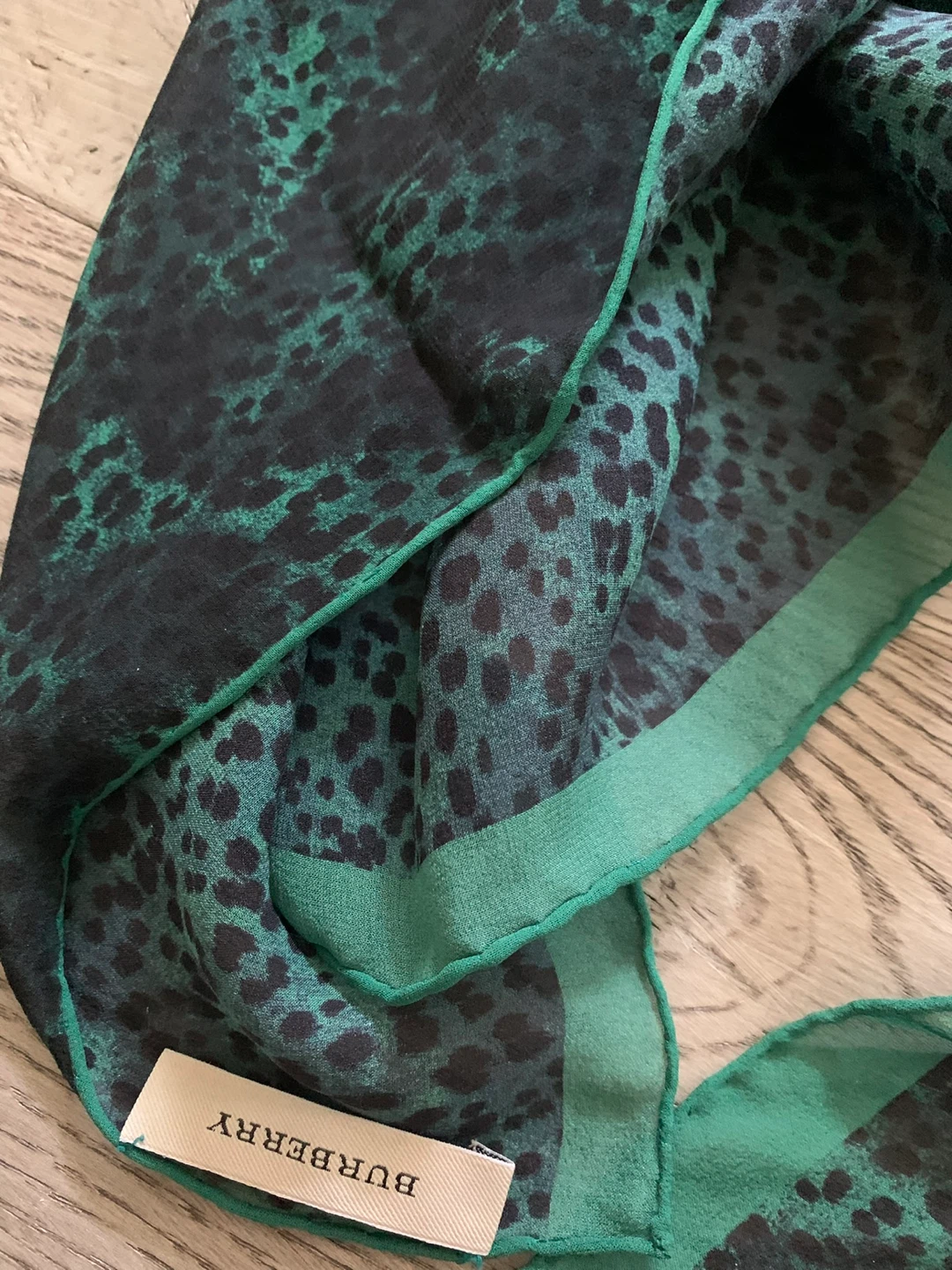 Burberry Scarves - Green & Coral $50 each - photo 3