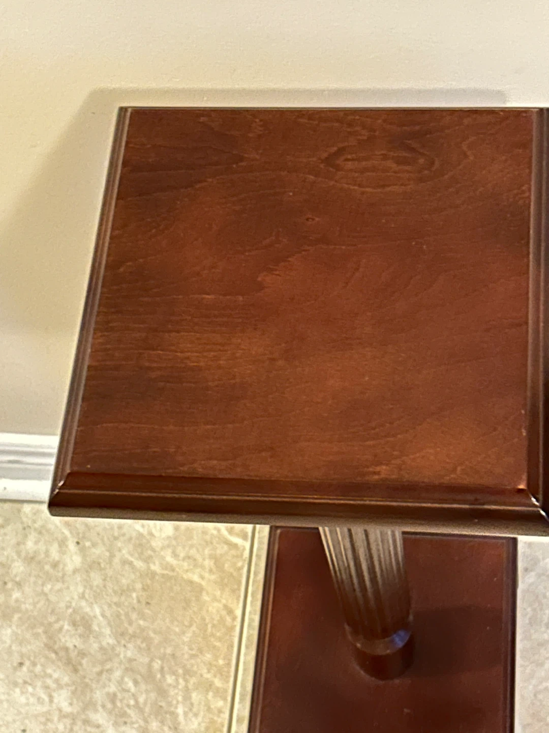 Dark Wood Plant Stand/ pedestal - photo 4